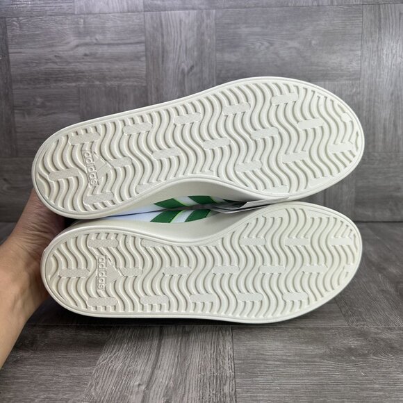 Adidas VL Court 3.0 Women's size 8 White Green Casual Shoes ID9069 - Picture 7 of 8